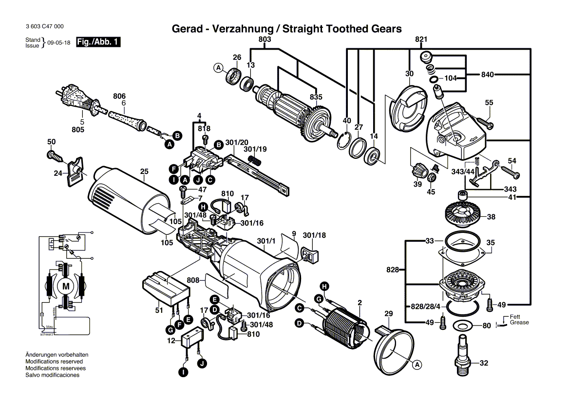 New Genuine Bosch 1605108214 Motor Housing