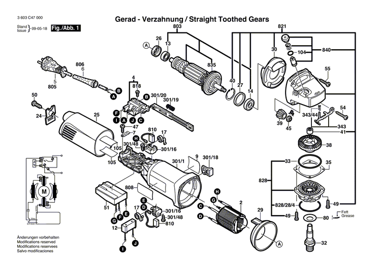 New Genuine Bosch 1605108214 Motor Housing