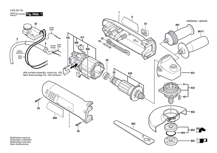 New Genuine Bosch 1605108227 Housing Section