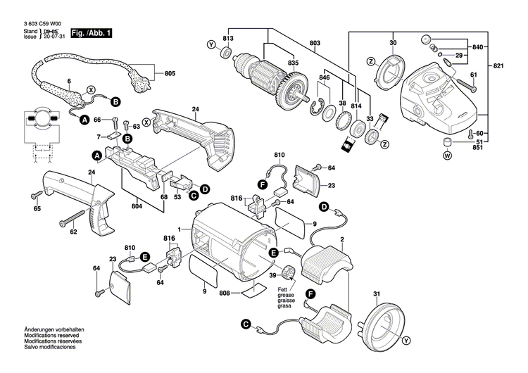 New Genuine Bosch 1605108235 Motor Housing