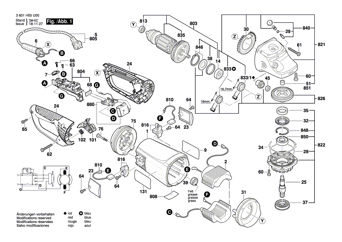 New Genuine Bosch 1605108239 Motor Housing
