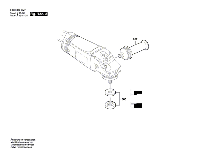 New Genuine Bosch 1605108240 Motor Housing