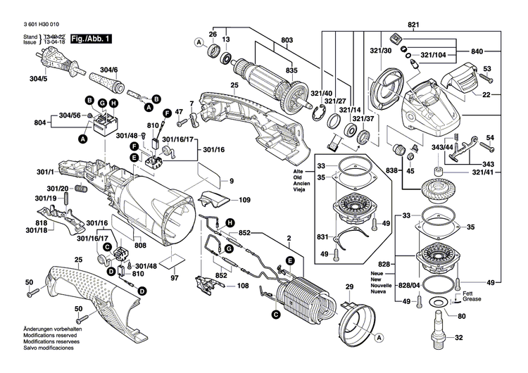 New Genuine Bosch 1605108276 Motor Housing