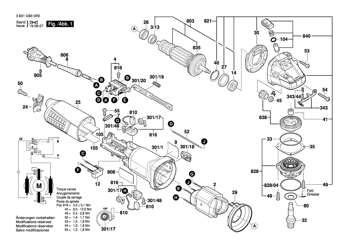New Genuine Bosch 1605108287 Motor Housing