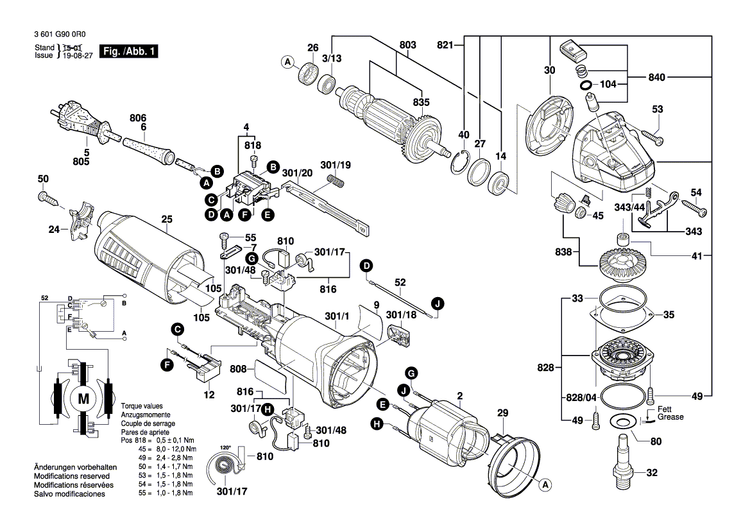 New Genuine Bosch 1605108287 Motor Housing