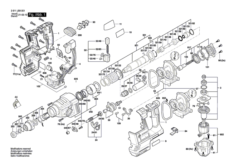 New Genuine Bosch 16051082B8 Motor Housing