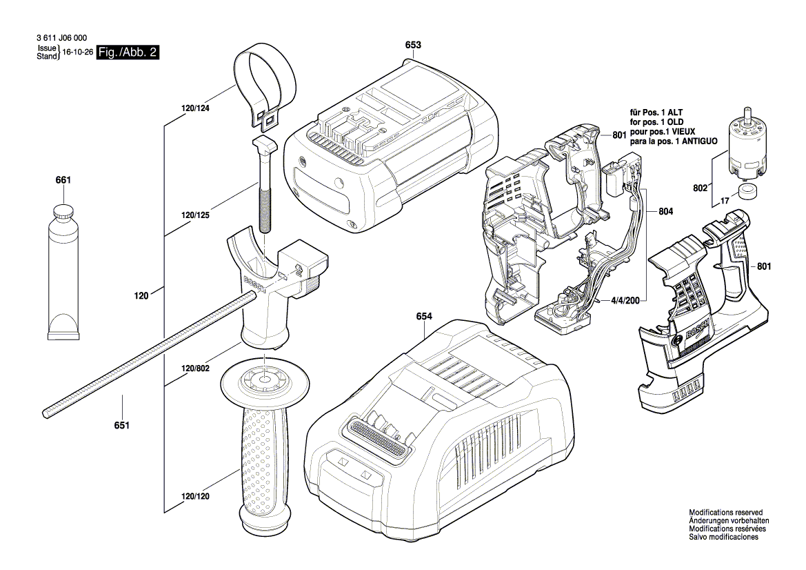 New Genuine Bosch 16051082FG Housing Section
