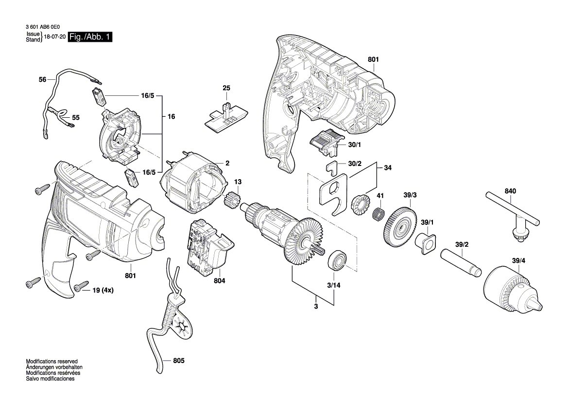 New Genuine Bosch 16051082H7 Motor Housing