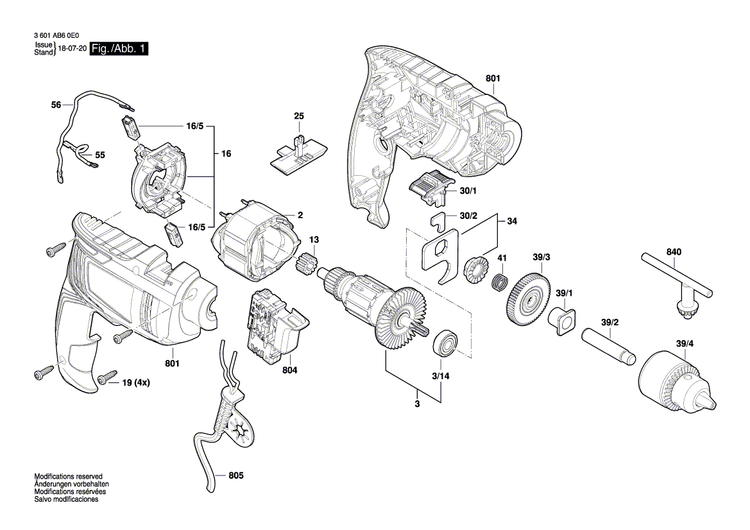New Genuine Bosch 16051082H7 Motor Housing