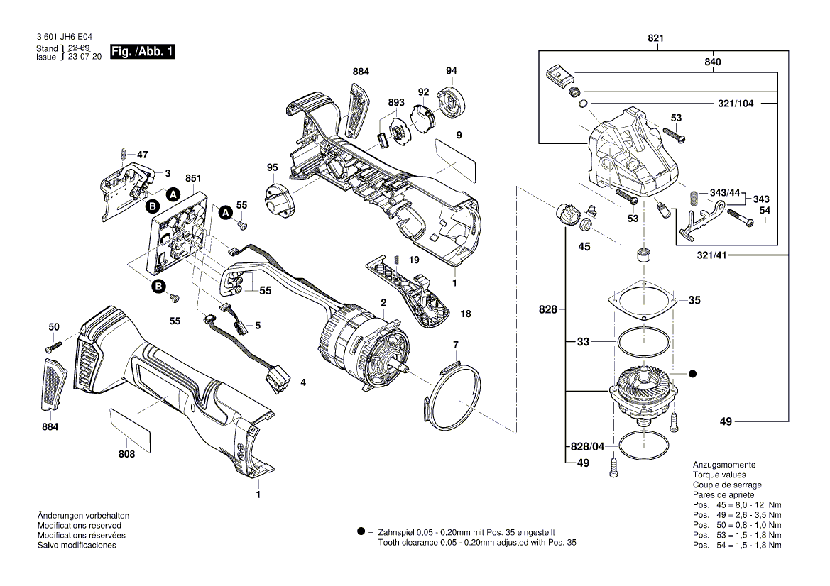 New Genuine Bosch 16051082PG Motor Housing