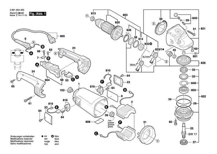 New Genuine Bosch 1605132141 Handle