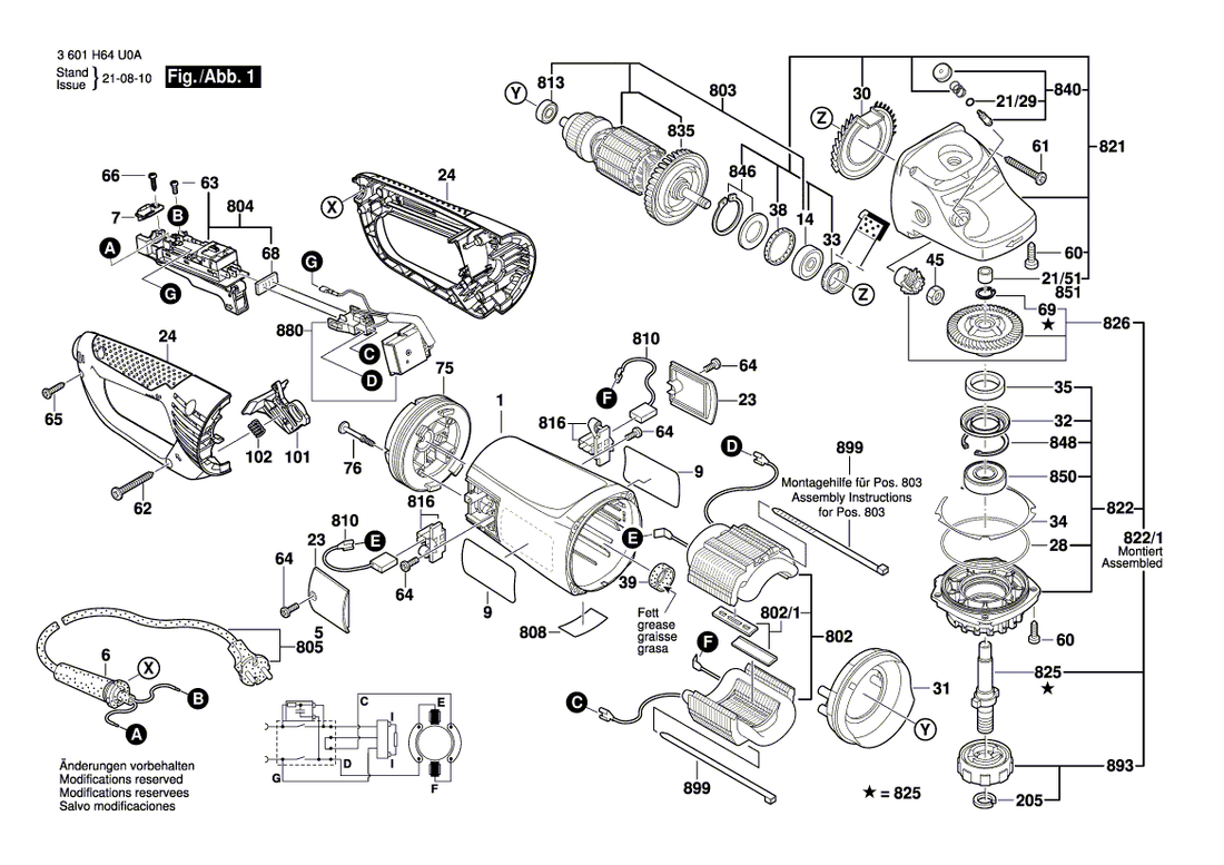 New Genuine Bosch 1605132151 Handle