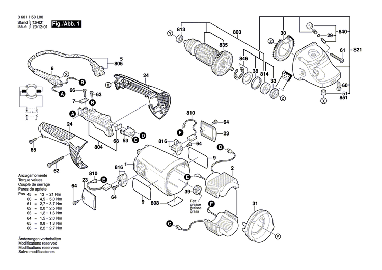 New Genuine Bosch 1605132157 Handle