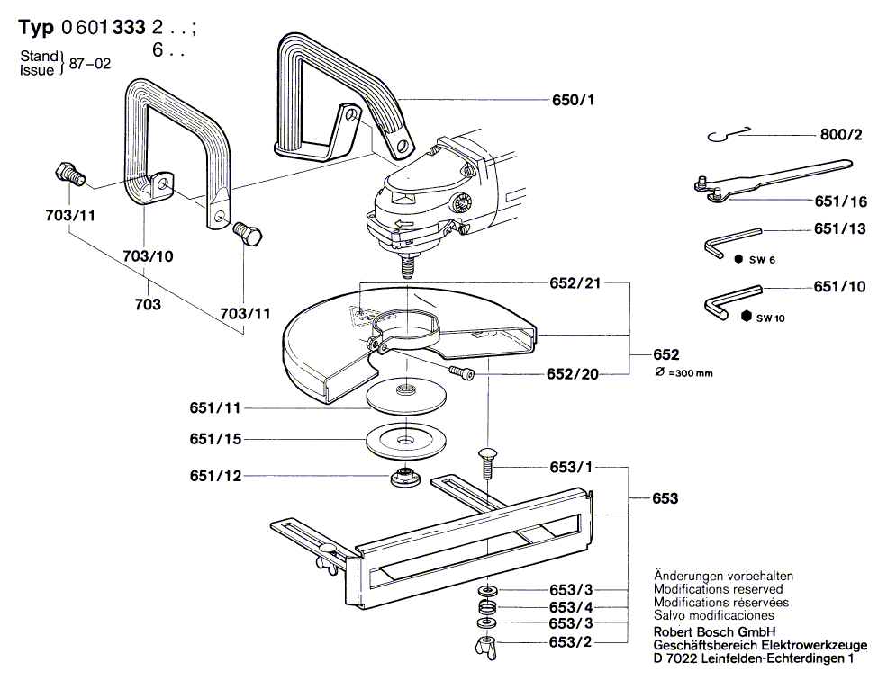 New Genuine Bosch 1605132187 Handle