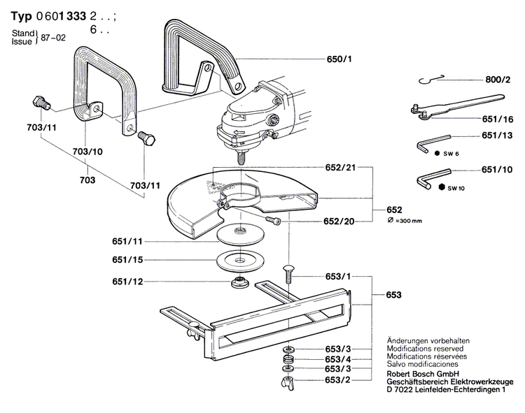 New Genuine Bosch 1605132187 Handle