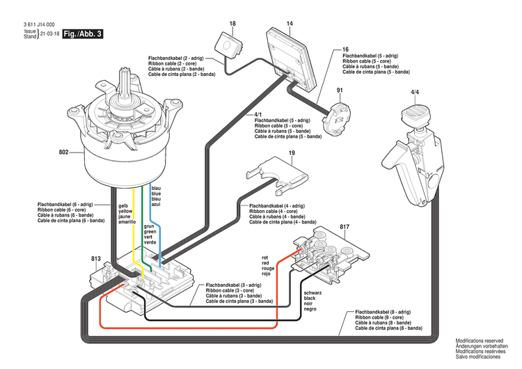 New Genuine Bosch 160513218X Handle