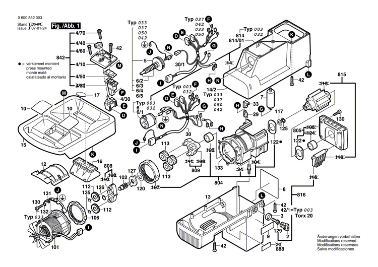 New Genuine Bosch 1605190059 Switch Support