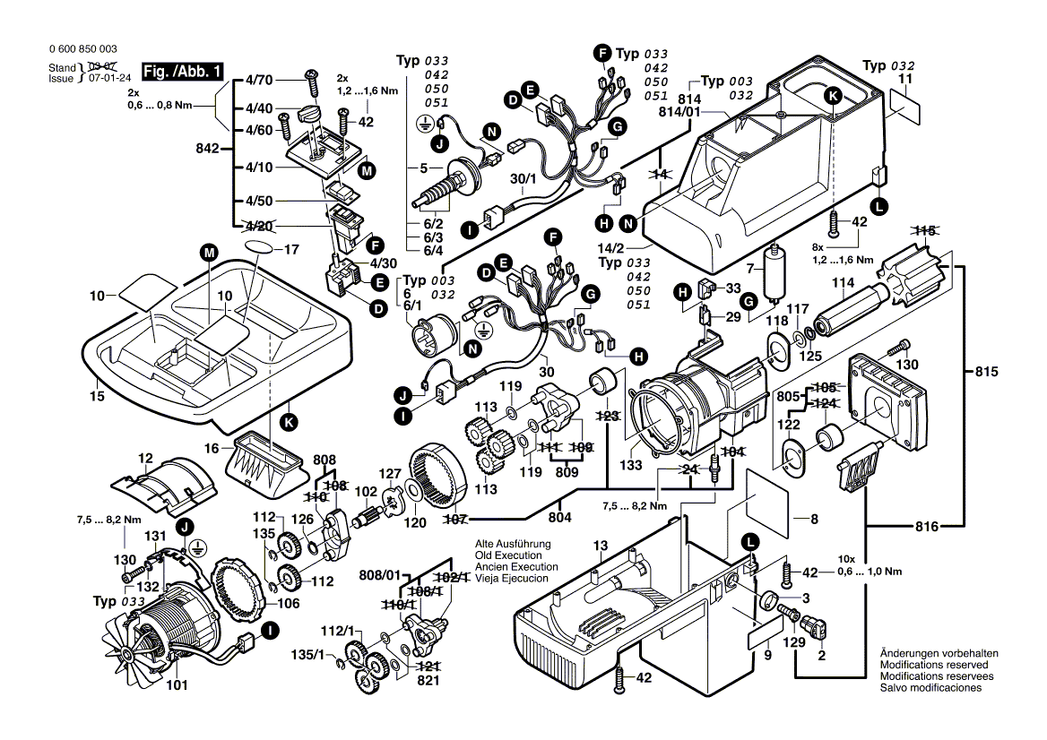 New Genuine Bosch 1605190078 Upper Housing