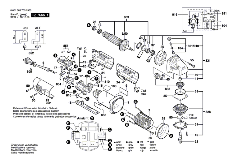 New Genuine Bosch 1605500174 Housing Cover