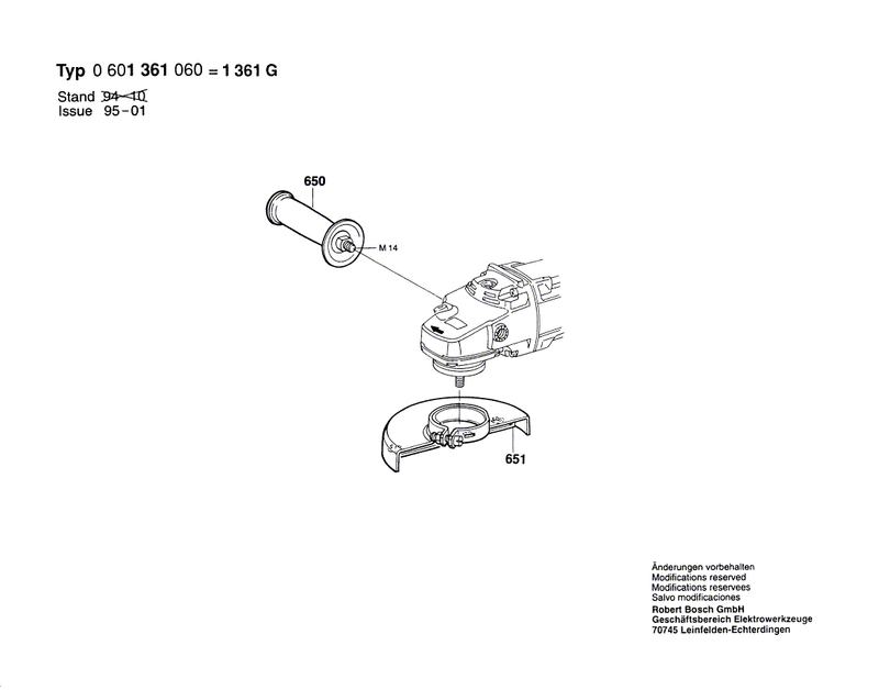 New Genuine Bosch 1605510342 Protective Cover