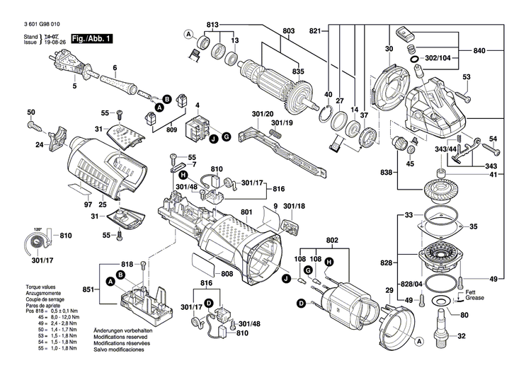 New Genuine Bosch 1605510382 Protective Cover
