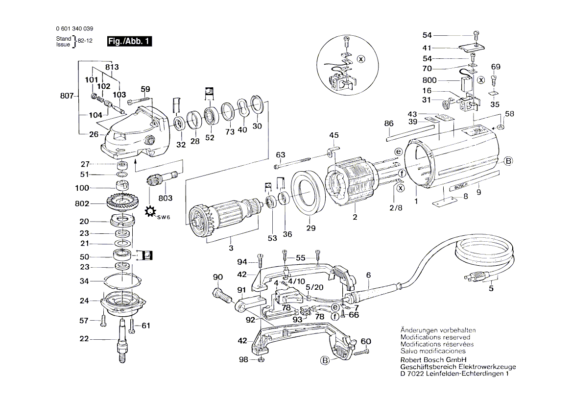 New Genuine Bosch 1605703078 Clamping-Flange