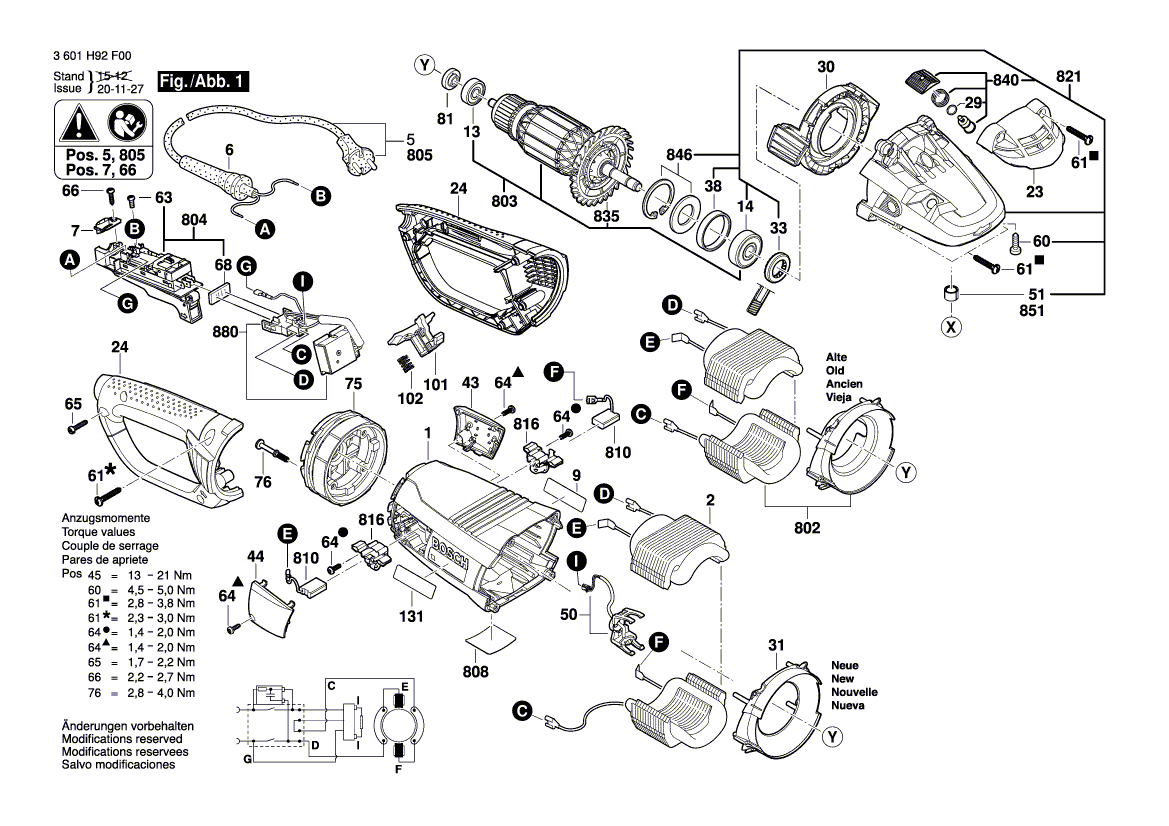 New Genuine Bosch 1605703117 Clamping-Flange