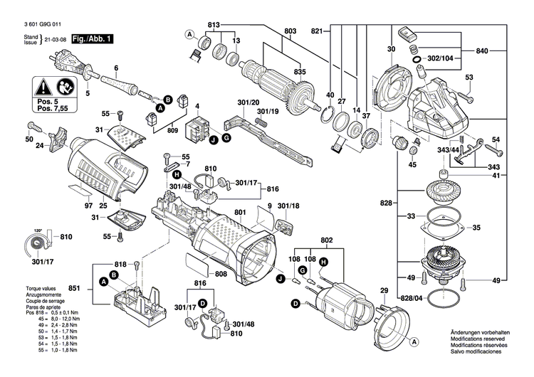 New Genuine Bosch 1605703140 Clamping-Flange