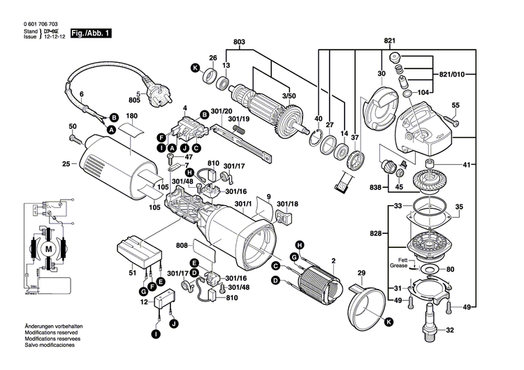 New Genuine Bosch 1605805082 Bearing Flange