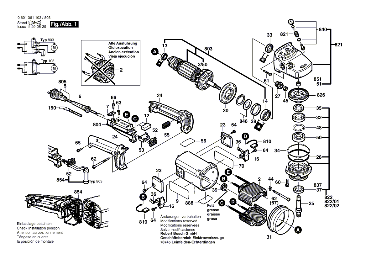 New Genuine Bosch 1605805592 Gear Housing