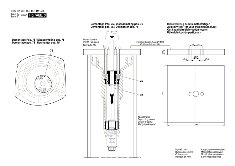 New Genuine Bosch 1605806202 Spindle Bearing