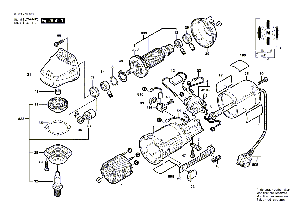 New Genuine Bosch 1605806472 Gear Housing