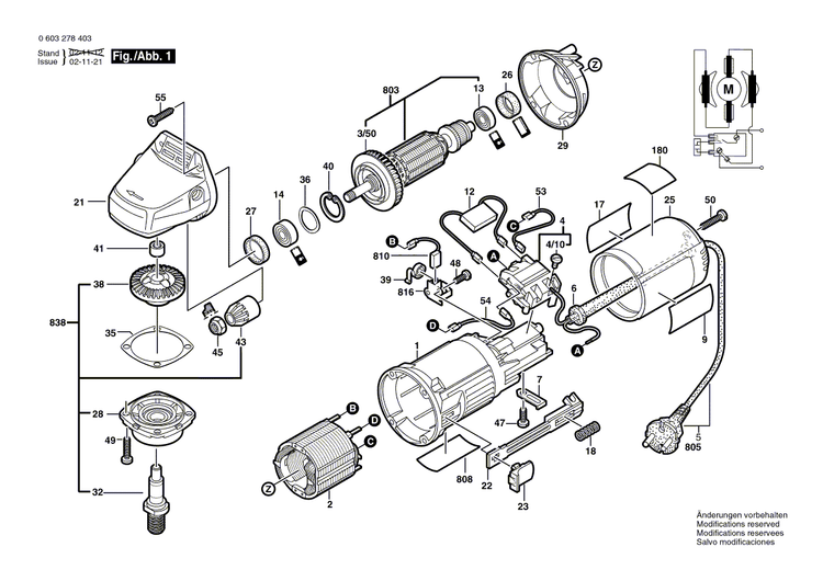 New Genuine Bosch 1605806472 Gear Housing
