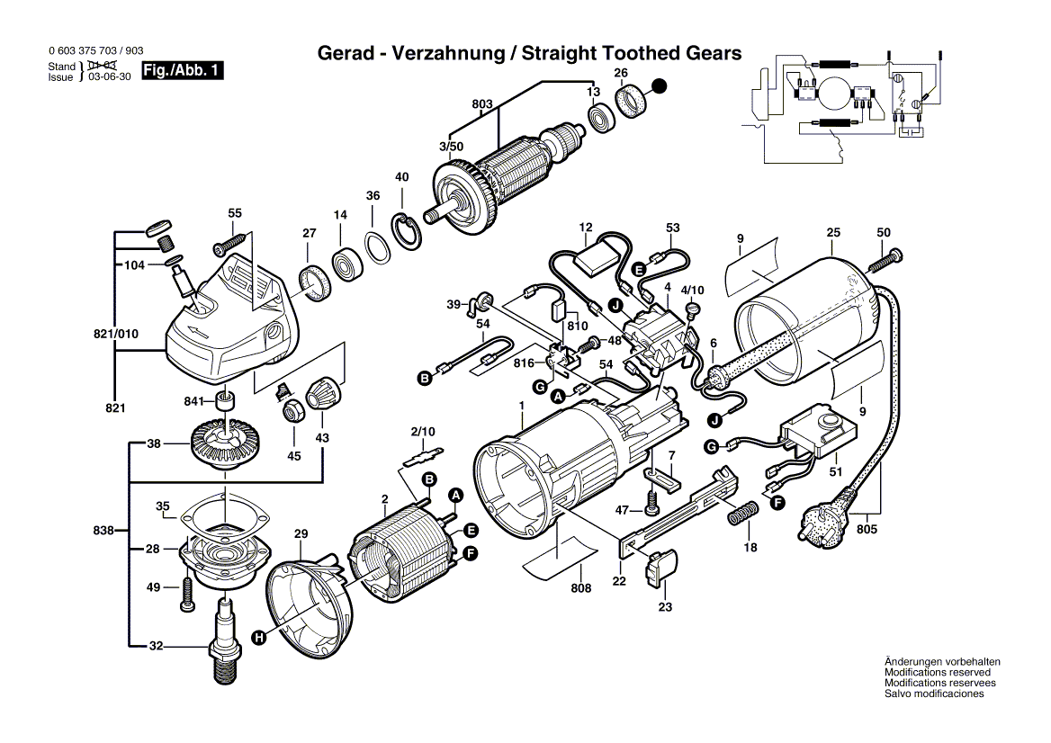 New Genuine Bosch 1605806483 Gear Housing