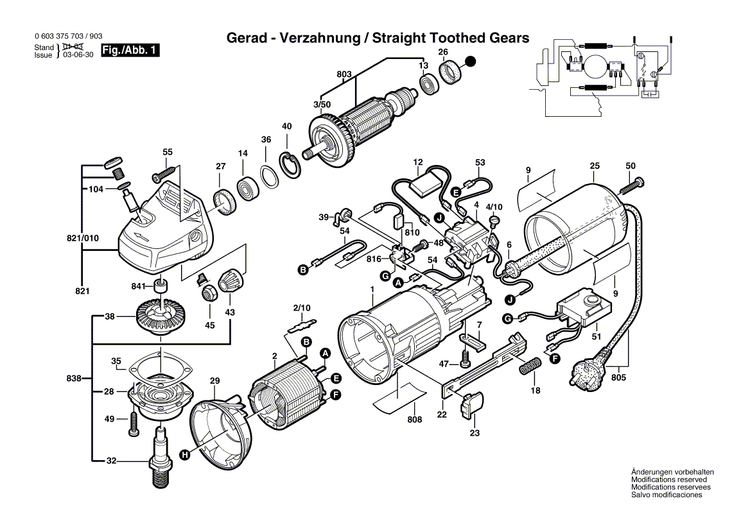 New Genuine Bosch 1605806483 Gear Housing