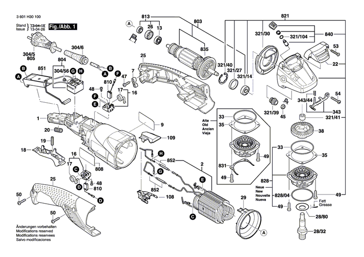 New Genuine Bosch 1605806524 Gear Housing