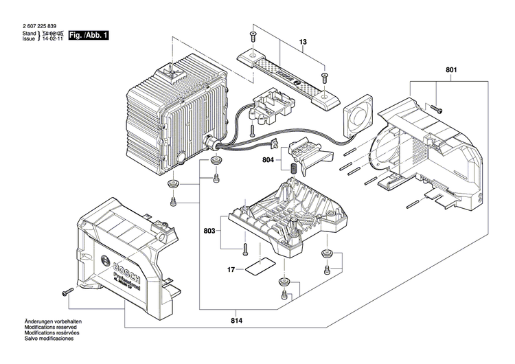 New Genuine Bosch 160580656V Housing