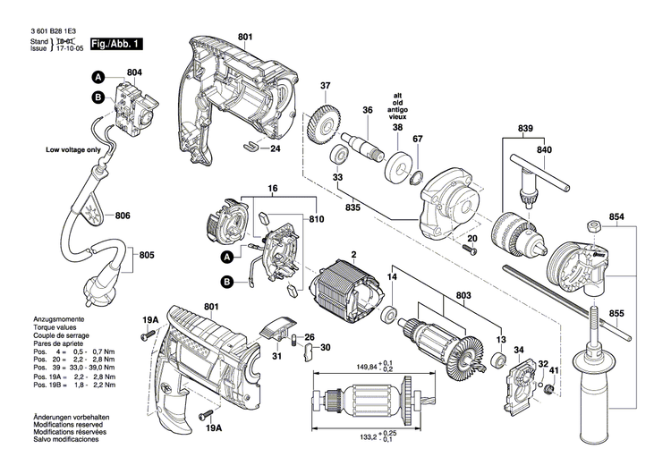New Genuine Bosch 160580659B Gear Housing