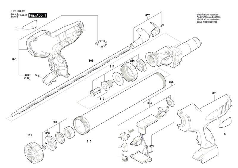 New Genuine Bosch 16058065RA Housing Set