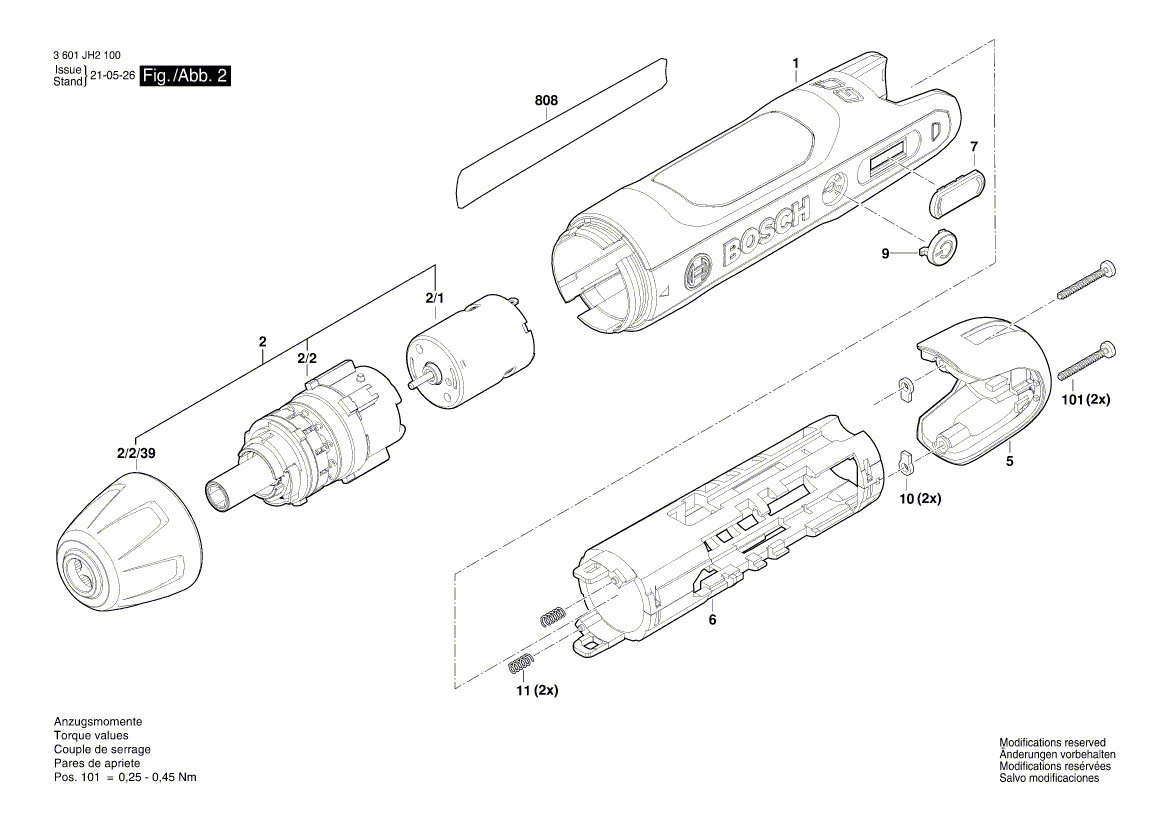New Genuine Bosch 16058065W7 Housing