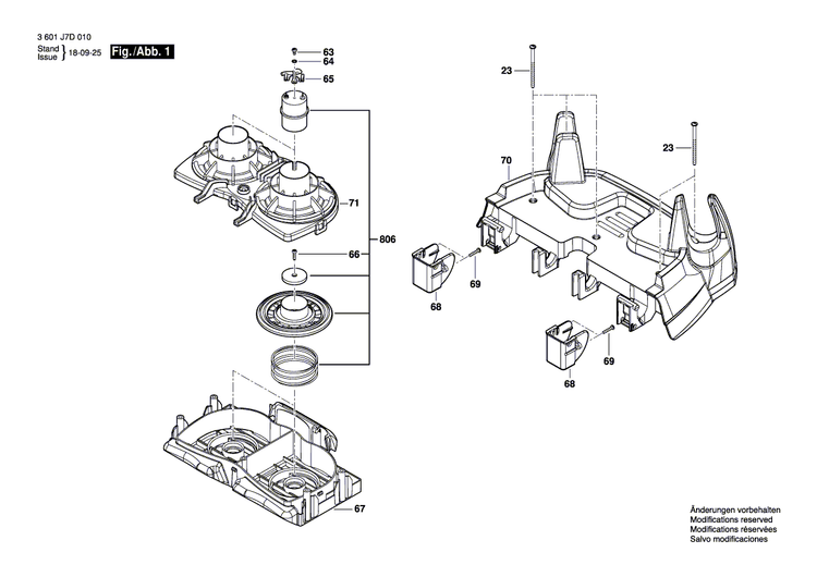 New Genuine Bosch 16058065WJ Housing