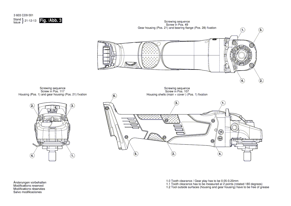 New Genuine Bosch 160580666A Gear Housing