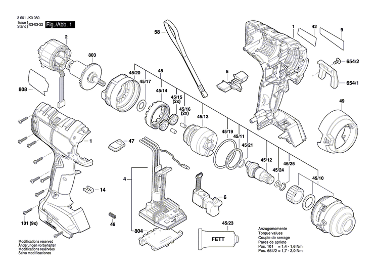 New Genuine Bosch 16058066B2 Gear Housing