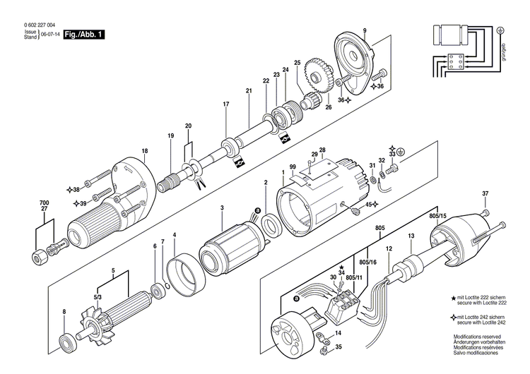 New Genuine Bosch 1606329020 Cylindrical Gear