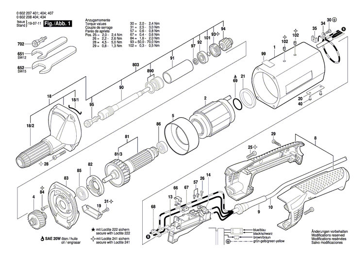 New Genuine Bosch 1606330007 Cylindrical Gear