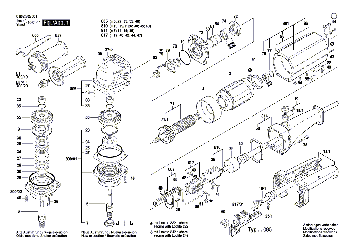 New Genuine Bosch 1606333087 Bevel Gear