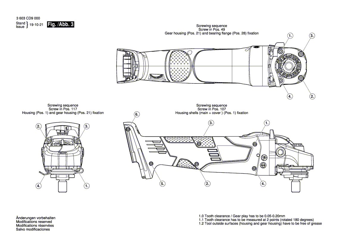 New Genuine Bosch 1606333633 Bevel Gear