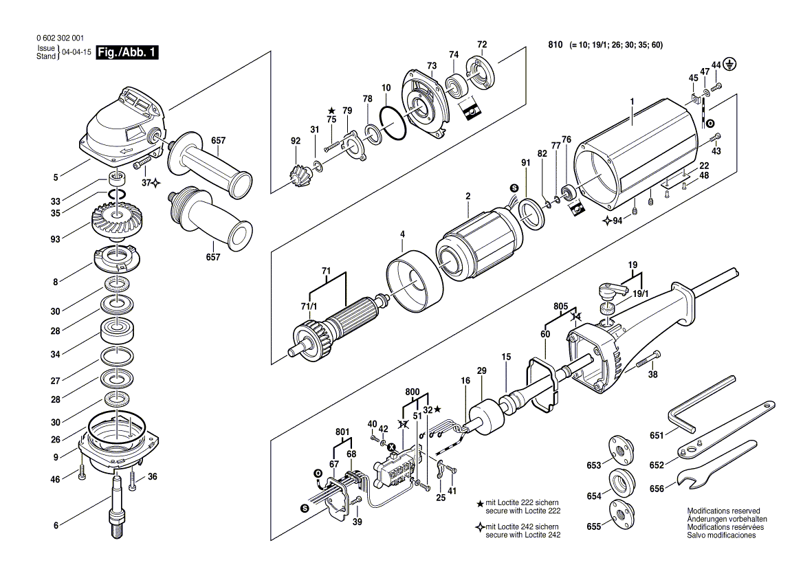 New Genuine Bosch 1607000039 Seal Kit