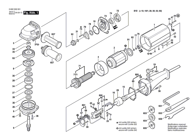 New Genuine Bosch 1607000039 Seal Kit