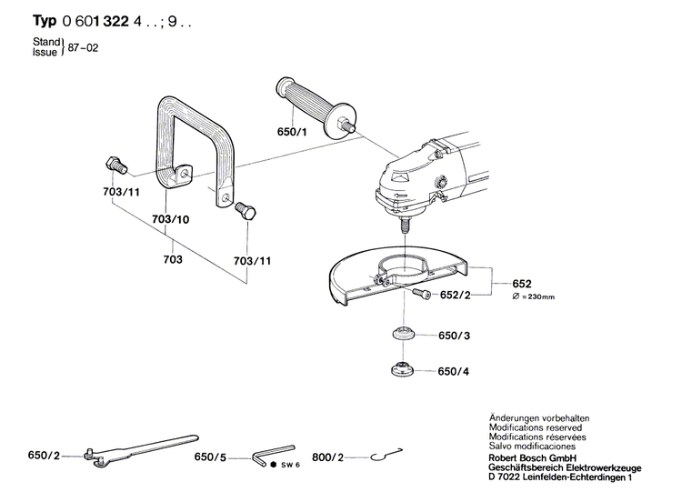 New Genuine Bosch 1607000161 Parts Set